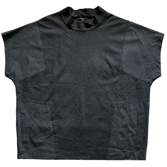 LAFAYETTE 148 MOCK NECK SHIRT W/ POCKETS SIZE XXL LAGENLOOK MODERN CHIC - Picture 1 of 7